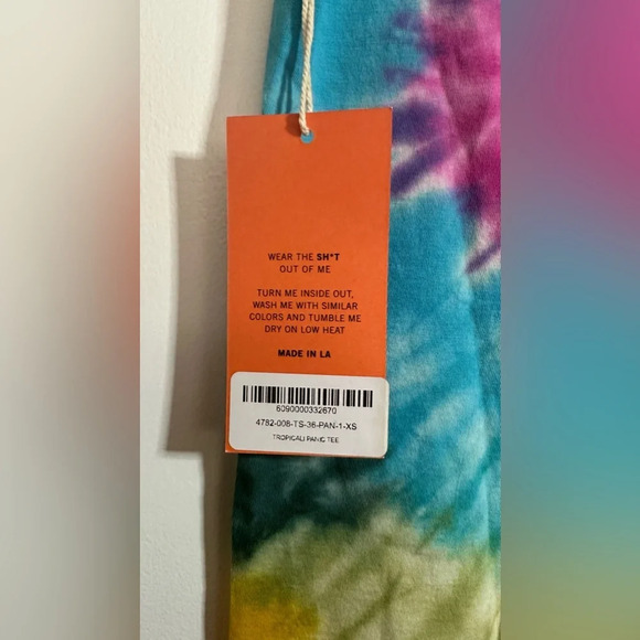 NWT La Detresse Revolve Tropicali Panic Tee Short Sleeve Size XS - Picture 6 of 11